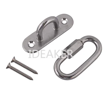 M8 Ceiling Hook Hammock Swing Hook Multi-use & M8 Quick Link Chain Carabiner with Self-tapping Screws for Swing Chair Hammock
M8 Ceiling Hook Hammock Swing Hook Multi-use & M8 Quick Link Chain Carabiner with Self-tapping Screws for Swing Chair Hammock