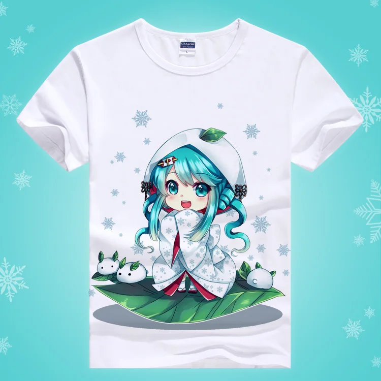 Hatsune Miku T-shirt New Tshirt Anime Student Snow YUKI Vocaloid T Shirt Fashion Short Sleeve Tops Tees
Hatsune Miku T-shirt New Tshirt Anime Student Snow YUKI Vocaloid T Shirt Fashion Short Sleeve Tops Tees