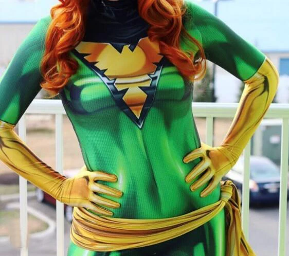 3D Print Green Phoenix Cosplay Costume Spandex Zentai Bodysuit Woman Superhero Costume Custom Made Zentai Catsuit Freeshipping
3D Print Green Phoenix Cosplay Costume Spandex Zentai Bodysuit Woman Superhero Costume Custom Made Zentai Catsuit Freeshipping