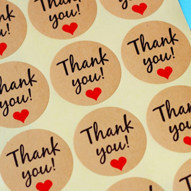120 pcs/set Kraft Paper Thank You Stickers Seal Labels Circular Stickers for Envelope Gift Packing Sealing Paste 3.5cm Diameter
120 pcs/set Kraft Paper Thank You Stickers Seal Labels Circular Stickers for Envelope Gift Packing Sealing Paste 3.5cm Diameter
