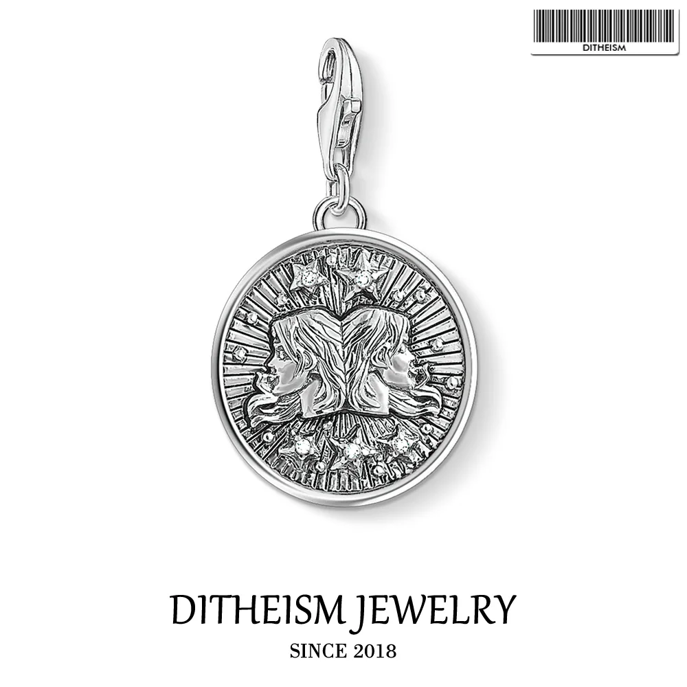 Zodiac Sign Gemini Charms Pendant,2019 Thomas Summer Jewelry 925 Sterling Silver Birthday Gift For Women Men Fit Bracelet
Zodiac Sign Gemini Charms Pendant,2019 Thomas Summer Jewelry 925 Sterling Silver Birthday Gift For Women Men Fit Bracelet