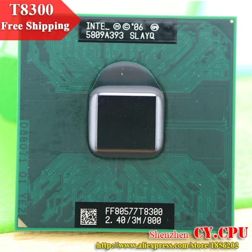 Процессор intel Core 2 Duo T8300 кэш память 3M/2 4 ГГц/800/двухъядерный процессор Socket 479 для