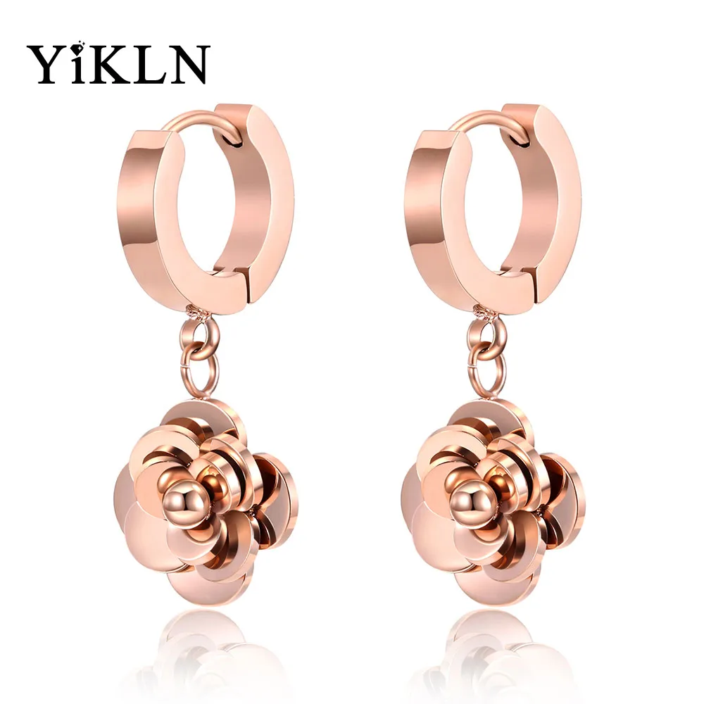 YiKLN Delicate Cute FLOWER Stainless Steel Hoop Earring For Women Girl Birthday Gift Trendy Female Party Ear Jewelry YE18474
YiKLN Delicate Cute FLOWER Stainless Steel Hoop Earring For Women Girl Birthday Gift Trendy Female Party Ear Jewelry YE18474