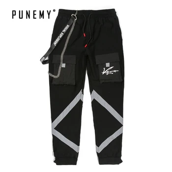 Men Sweatpants Joggers Vintage Street Dance Pants 3M Reflective Side Chain Hip Hop Streetwear Cargo Pants for Man's Sweatpants
Men Sweatpants Joggers Vintage Street Dance Pants 3M Reflective Side Chain Hip Hop Streetwear Cargo Pants for Man's Sweatpants
