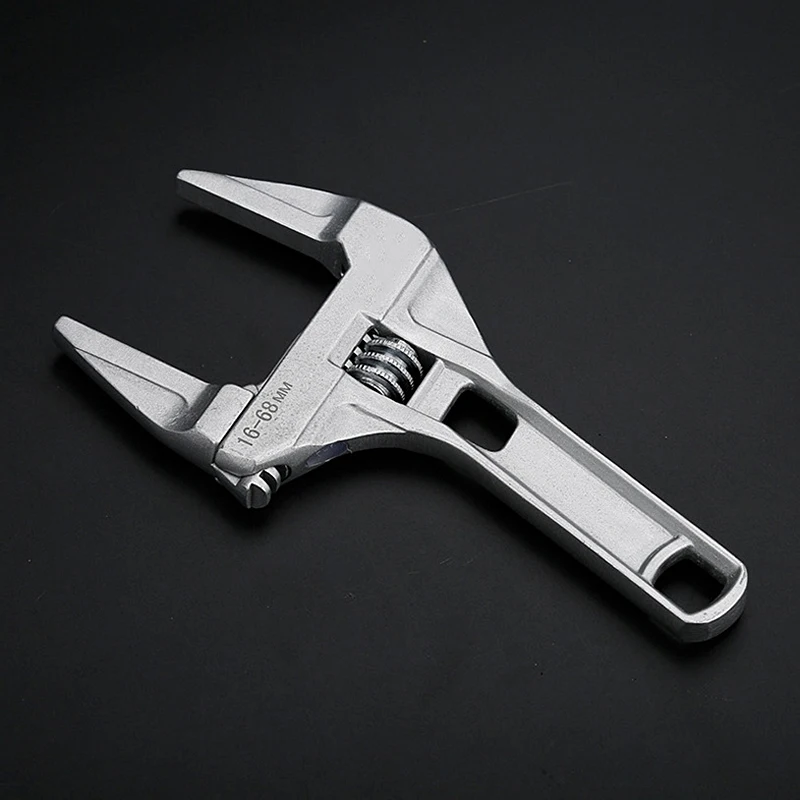 16-68mm Mini Universal Snap Grip Wrench Aluminum Alloy Short Shank Large Opening Adjustable Wrench Spanner Bathroom Repair Tools
16-68mm Mini Universal Snap Grip Wrench Aluminum Alloy Short Shank Large Opening Adjustable Wrench Spanner Bathroom Repair Tools