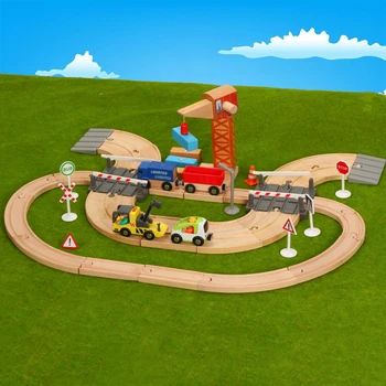 Wooden Railway Road Track Set Toy Children Assembled Puzzle Boys And Girls Toys Compatible With Various Wooden Tracks Brio Track
Wooden Railway Road Track Set Toy Children Assembled Puzzle Boys And Girls Toys Compatible With Various Wooden Tracks Brio Track