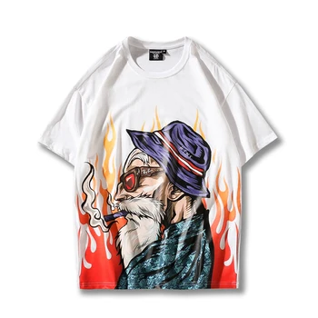 Summer Male T-shirt Japan Harajuku Cartoon Printed T Shirt Round Neck Cotton Fashion Hip Hop High Street Tees Streetwear
Summer Male T-shirt Japan Harajuku Cartoon Printed T Shirt Round Neck Cotton Fashion Hip Hop High Street Tees Streetwear