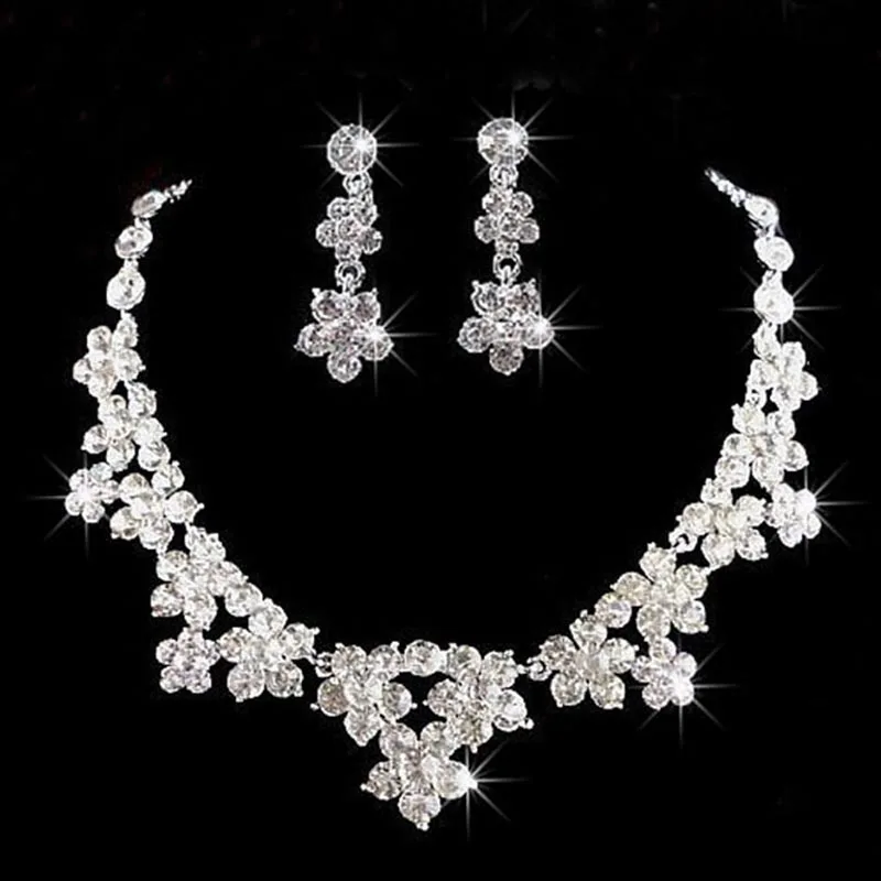 Fashion Bridal Wedding Accessories Jewelry Sets Women Rhinestone Crystal Flower Bride Pendant Necklace and Earring Set Floral JL
Fashion Bridal Wedding Accessories Jewelry Sets Women Rhinestone Crystal Flower Bride Pendant Necklace and Earring Set Floral JL