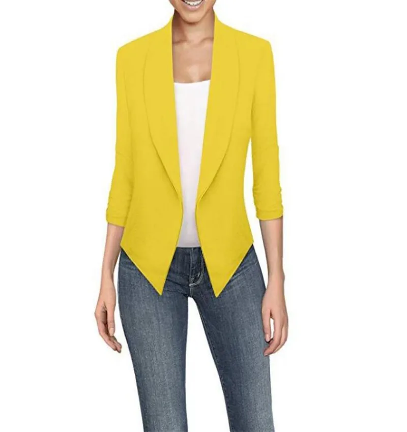 European and American Women's Clothing Spring and Summer Leisure Suit Jacket Fashion Personality Candy Color Long Sleeve Cardiga
European and American Women's Clothing Spring and Summer Leisure Suit Jacket Fashion Personality Candy Color Long Sleeve Cardiga