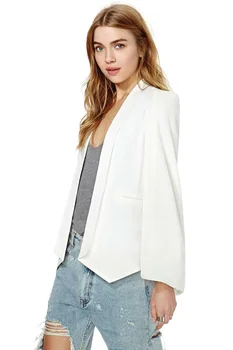 Women Notched Blazer Long Sleeve Lapel Cape Poncho Office Jacket Cloak Blazers 2019 Blazer white Ladies Blazer white pink black
Women Notched Blazer Long Sleeve Lapel Cape Poncho Office Jacket Cloak Blazers 2019 Blazer white Ladies Blazer white pink black