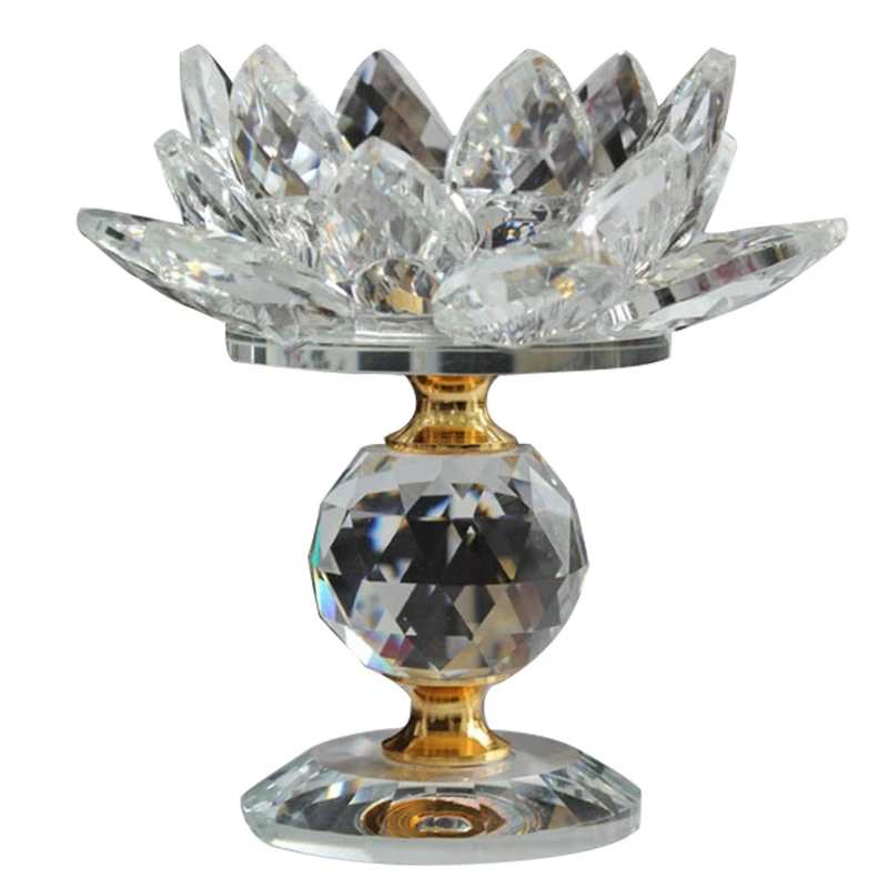 Glass Block Lotus Flower Metal Candle Holders Feng Shui Home Decor Big Tealight Candle Stand Holder Candlesticks-White
Glass Block Lotus Flower Metal Candle Holders Feng Shui Home Decor Big Tealight Candle Stand Holder Candlesticks-White