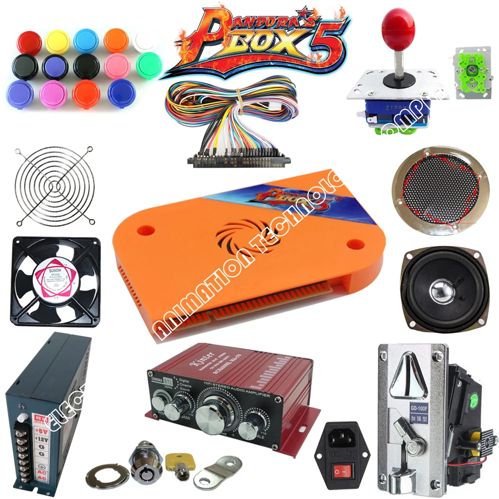 DIY Arcade parts Bundles kit for 2 players Jamma multigame board with Joystick,Push button,jamma harness coin acceptor and so on
DIY Arcade parts Bundles kit for 2 players Jamma multigame board with Joystick,Push button,jamma harness coin acceptor and so on