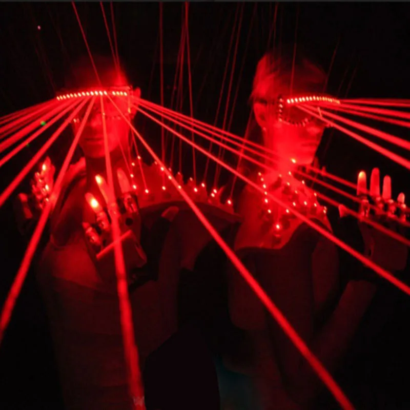 532nm 80mw Red Laser Flashing Glasses Nightclub Glasses DJ Laser Show LED Glasses Light with 10 Pcs lasers for Club/Bars Party
532nm 80mw Red Laser Flashing Glasses Nightclub Glasses DJ Laser Show LED Glasses Light with 10 Pcs lasers for Club/Bars Party