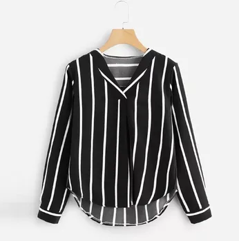Womens Tops And Blouses Autumn Vintage Long Sleeve Shirt 2019 V Neck Irregular Stripe Shirt Blouse Ladies Tops Blusa f763
Womens Tops And Blouses Autumn Vintage Long Sleeve Shirt 2019 V Neck Irregular Stripe Shirt Blouse Ladies Tops Blusa f763