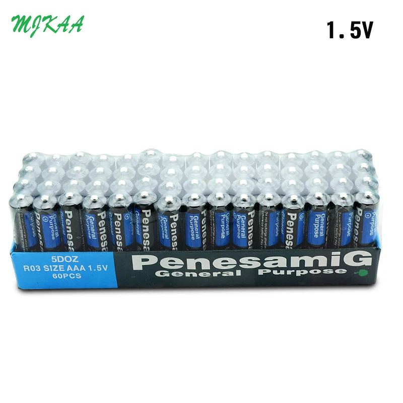 60pcs 1.5V Battery AAA Carbon Dry Batteries Safe Strong Explosion-proof 1.5 Volt AAA Battery UM4 Bateria No Mercury
60pcs 1.5V Battery AAA Carbon Dry Batteries Safe Strong Explosion-proof 1.5 Volt AAA Battery UM4 Bateria No Mercury