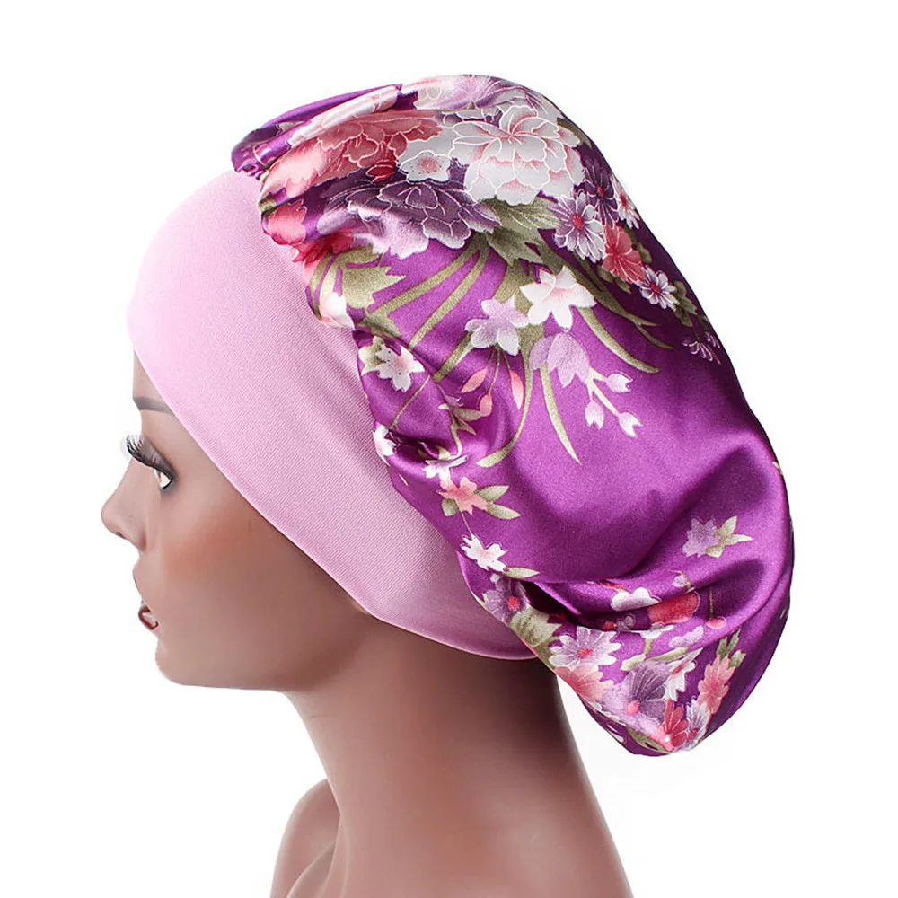 2018 Women Wide Band Satin Sleep Night Cap Floral Print Bonnet Beauty Hair Care Cap Hair Loss Wraps
2018 Women Wide Band Satin Sleep Night Cap Floral Print Bonnet Beauty Hair Care Cap Hair Loss Wraps