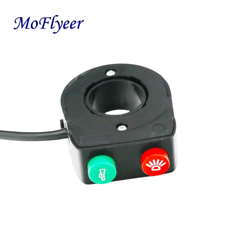MoFlyeer 12V Motorcycle Horn Headlight Switch Black On-Off Button Handlebar Switch Assembly For Motorbike
MoFlyeer 12V Motorcycle Horn Headlight Switch Black On-Off Button Handlebar Switch Assembly For Motorbike