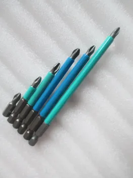 Fixmee 6Pcs 25mm-127mm PH2 Anti Slip S2 Screwdriver Set Bits 1/4" Hex Shank