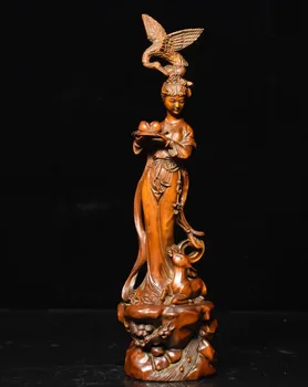 Christmas 8 Chinese Boxwood Wood Carving Crane Deer Immortal Goddess God Hold Peach Statue Halloween
Christmas 8 Chinese Boxwood Wood Carving Crane Deer Immortal Goddess God Hold Peach Statue Halloween