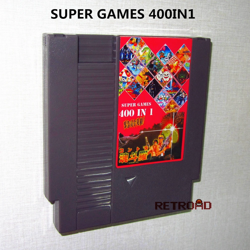 RETROAD 400in1 High quality 72Pins 8 bit Game Cartridge for Retron not repeat games
RETROAD 400in1 High quality 72Pins 8 bit Game Cartridge for Retron not repeat games