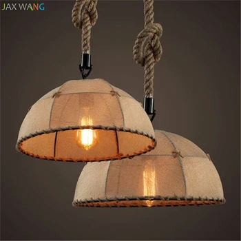 JW American Loft Vintage Industrial Pendant Lamp Antique Cloth Pendant Lights for Living Room Restaurant Cafe Club Home Lighting
JW American Loft Vintage Industrial Pendant Lamp Antique Cloth Pendant Lights for Living Room Restaurant Cafe Club Home Lighting