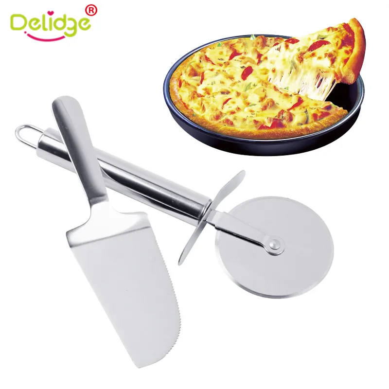 Delidge 2Pcs/Set Pizza Cutter Pizza knife Pie Server Stainless Steel Round Pizza Wheels Slicer Tool Creative Kitchen Accessories
Delidge 2Pcs/Set Pizza Cutter Pizza knife Pie Server Stainless Steel Round Pizza Wheels Slicer Tool Creative Kitchen Accessories