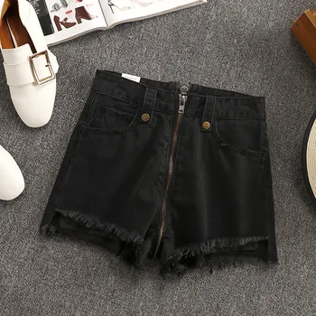 2020 Summer New Arrival Korean Style Chic Middle Zipper High Waist Wide Leg Shorts Burr Hem Jeans Shorts Women Free Shipping
2020 Summer New Arrival Korean Style Chic Middle Zipper High Waist Wide Leg Shorts Burr Hem Jeans Shorts Women Free Shipping