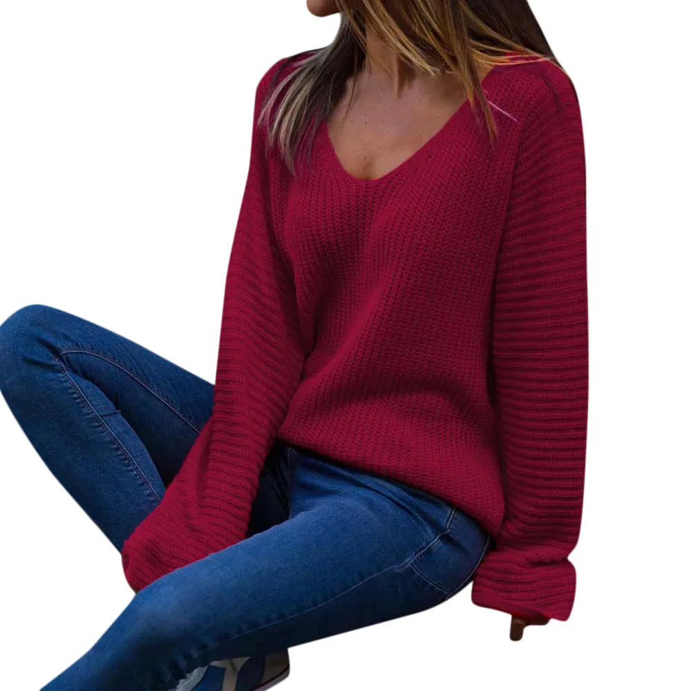 women knitted Pullover Sweater Long Sleeve pull femme Jumper V Neck Sweaters Tops 2019 autumn clothes sweater solid d90703
women knitted Pullover Sweater Long Sleeve pull femme Jumper V Neck Sweaters Tops 2019 autumn clothes sweater solid d90703