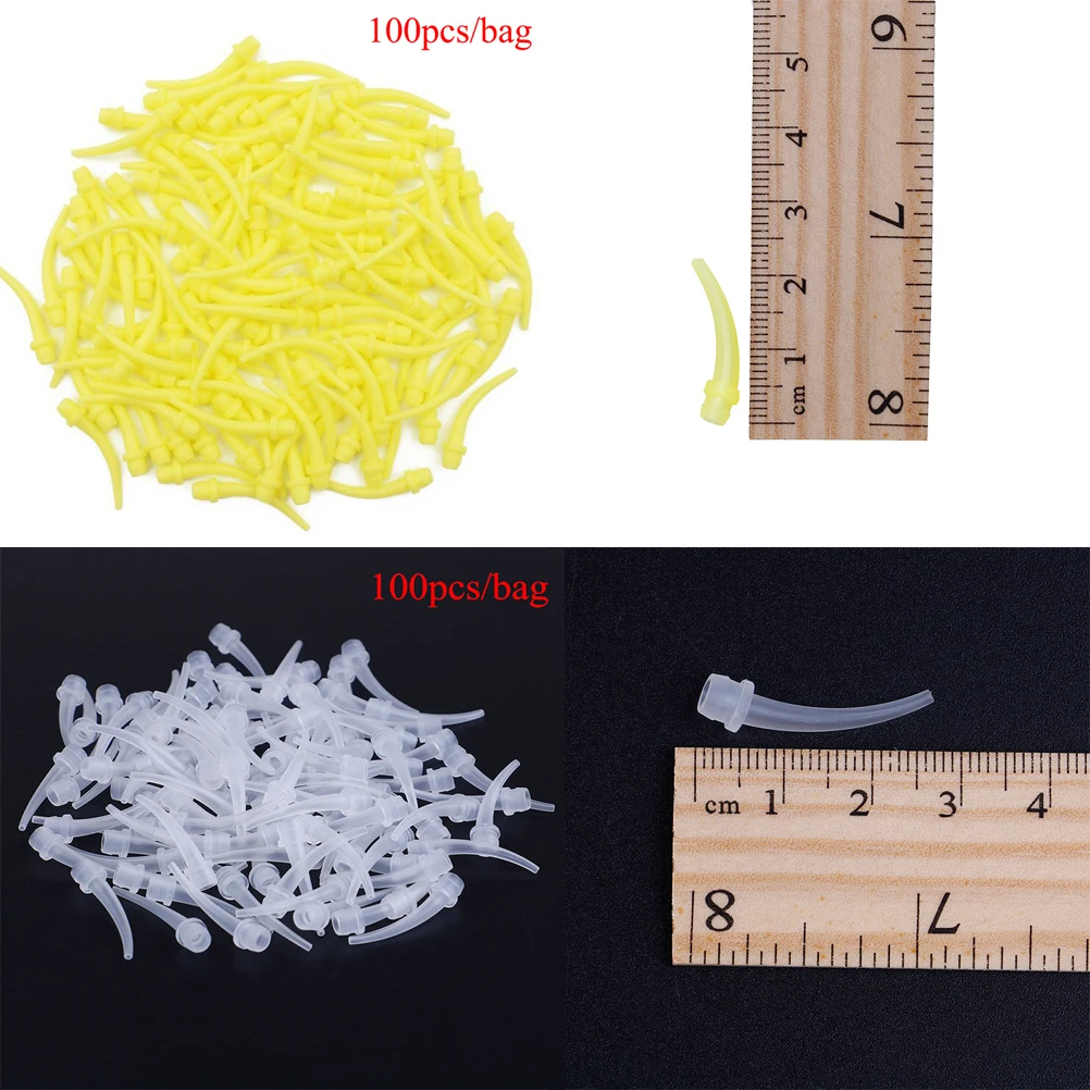 100pcs/pack Disposable Silicone Rubber Mixing Head Dental Impression Mixing Tips Dentist Tools Materials
100pcs/pack Disposable Silicone Rubber Mixing Head Dental Impression Mixing Tips Dentist Tools Materials