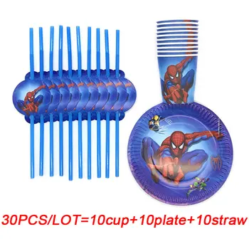 Spiderman Birthday Party Supplies Decorations Plates Cups For Kids Drink Plastic Straws Spiderman Party Favors Set 30pcs/Lot
Spiderman Birthday Party Supplies Decorations Plates Cups For Kids Drink Plastic Straws Spiderman Party Favors Set 30pcs/Lot