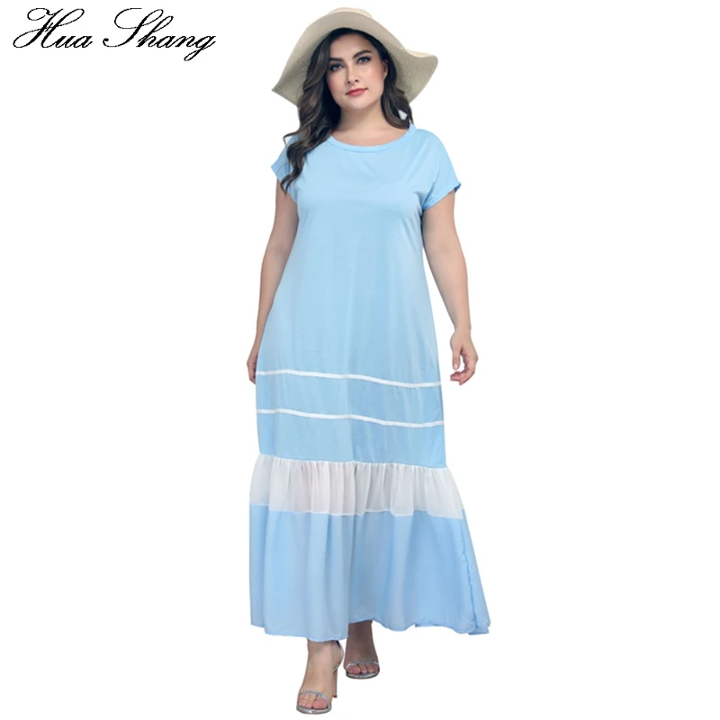 Women Plus Size Long Casual Dress 2019 Fashion Summer O Neck Short Sleeve Multicolor Boho Beach Dress Ladies Tunic Maxi Dresses
Women Plus Size Long Casual Dress 2019 Fashion Summer O Neck Short Sleeve Multicolor Boho Beach Dress Ladies Tunic Maxi Dresses