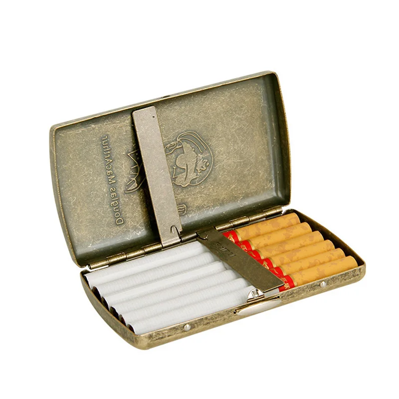 Container 12Pcs Cigarette Case Smoking Cigarette Box with Two Clip Tobacco Holder Pocket Box Storage with Gift Box Perfect Gift
Container 12Pcs Cigarette Case Smoking Cigarette Box with Two Clip Tobacco Holder Pocket Box Storage with Gift Box Perfect Gift