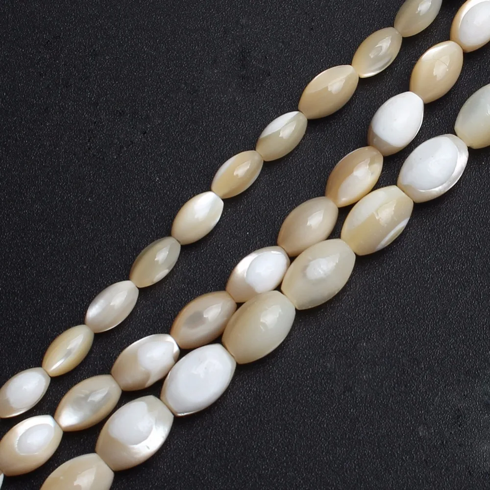 Rice-shaped beads Trochus Shell beads Loose Beads For Jewelry Making Bracelet Necklace 15 inches Diy Jewelry 4x7/ 5x8/ 6x9mm
Rice-shaped beads Trochus Shell beads Loose Beads For Jewelry Making Bracelet Necklace 15 inches Diy Jewelry 4x7/ 5x8/ 6x9mm