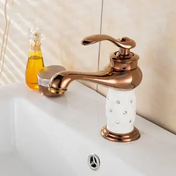 Sink Basin Faucets Mixer Tap solid brass Deck Mounted Crystal gold & White kitchen Mixer
Sink Basin Faucets Mixer Tap solid brass Deck Mounted Crystal gold & White kitchen Mixer