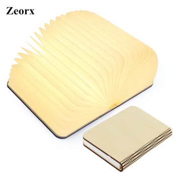 ZEORX Wooden Folding Book Light Magicfly USB Rechargable Book Shaped Light Warm White Led Desk Table Lamp for Decor
ZEORX Wooden Folding Book Light Magicfly USB Rechargable Book Shaped Light Warm White Led Desk Table Lamp for Decor