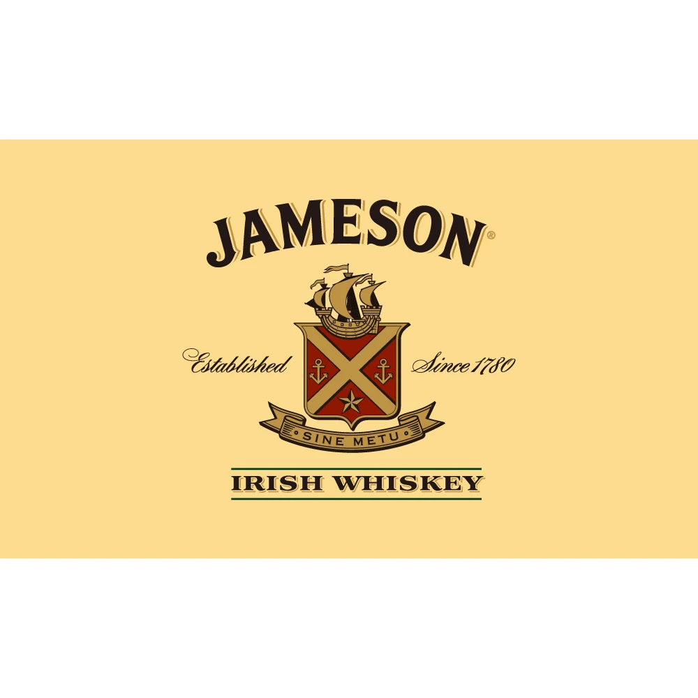 Jameson Irish Whiskey Flags and Banners 90*150cm (3*5ft) / 60*90cm Polyester of Decoration Irish flag
Jameson Irish Whiskey Flags and Banners 90*150cm (3*5ft) / 60*90cm Polyester of Decoration Irish flag