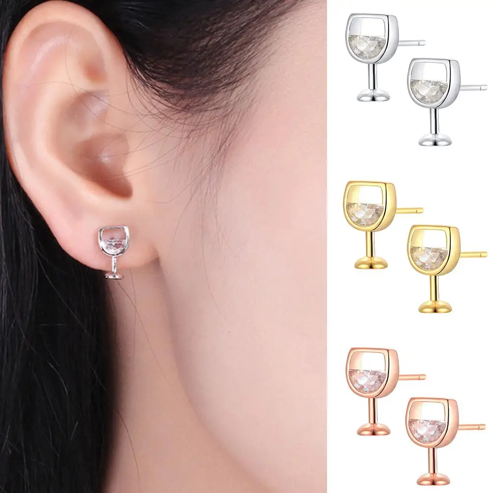 Women's Simple Earrings Hollow Wine Glass Cubic Zirconia Ear Stud Earrings Jewelry Gifts
Women's Simple Earrings Hollow Wine Glass Cubic Zirconia Ear Stud Earrings Jewelry Gifts