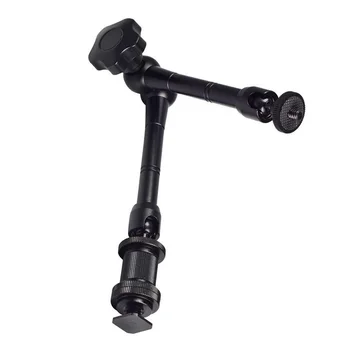 11" Magic Arm Articulating Friction Arm with Hot Shoe Mounts for DSLR Camera Rig, LCD Monitor, Flash Lights, Microphones
11" Magic Arm Articulating Friction Arm with Hot Shoe Mounts for DSLR Camera Rig, LCD Monitor, Flash Lights, Microphones