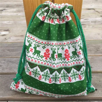 YILE 1pc Cotton Linen Drawstring Party Gift Bag Christmas Tree Deer Snowflake Green N830c
YILE 1pc Cotton Linen Drawstring Party Gift Bag Christmas Tree Deer Snowflake Green N830c