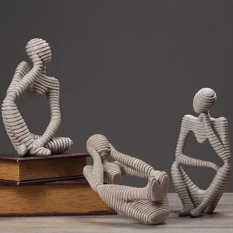 Abstract Character Home Decoration Accessories European Create Home Ornament Drawing Room Office Sandstone Stripe Decor figurine
Abstract Character Home Decoration Accessories European Create Home Ornament Drawing Room Office Sandstone Stripe Decor figurine