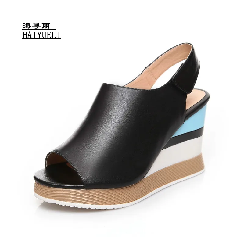 Top Product Women Shoes Genuine Leather Pure Handmade Fish Head High Heels Wedge Sandals
Top Product Women Shoes Genuine Leather Pure Handmade Fish Head High Heels Wedge Sandals