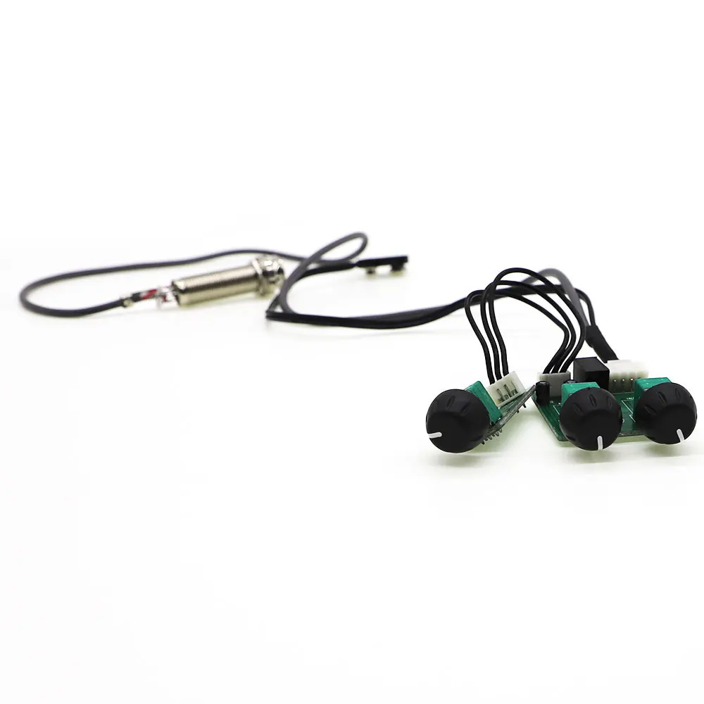 High-quality 3 Bands Acoustic Guitar Pickup for Taylor Guitar with Soft Saddle Piezo Volume Bass Treble Control
High-quality 3 Bands Acoustic Guitar Pickup for Taylor Guitar with Soft Saddle Piezo Volume Bass Treble Control