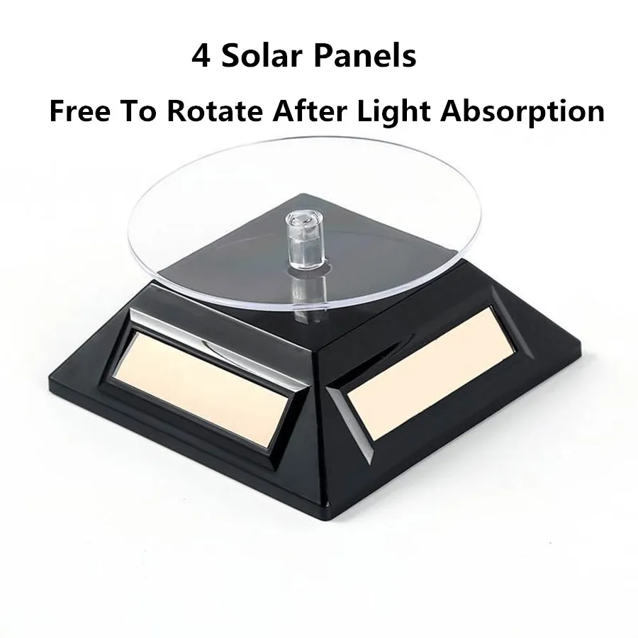 Solar Power 360 Degree Turntable Jewelry Rotating Display Stand Table Turn Plate For Watch and Jewelry Store
Solar Power 360 Degree Turntable Jewelry Rotating Display Stand Table Turn Plate For Watch and Jewelry Store