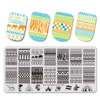 6*12CM BEAUTYBIGBANG Rectangle Geometric Egypt Cartoon Stamping Template Abstract Lines Nail Stamping Plate XL-060
6*12CM BEAUTYBIGBANG Rectangle Geometric Egypt Cartoon Stamping Template Abstract Lines Nail Stamping Plate XL-060