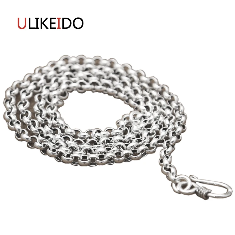 Real 925 Sterling Silver Jewelry Pendant Fashion Unisex Chains Necklace For Men And Women Round Bead Chain New Longer Gift 347
Real 925 Sterling Silver Jewelry Pendant Fashion Unisex Chains Necklace For Men And Women Round Bead Chain New Longer Gift 347