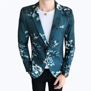Blazers male spring and autumn new floral print hot stamping party party slim stage performance trend luxury suit jacket
Blazers male spring and autumn new floral print hot stamping party party slim stage performance trend luxury suit jacket