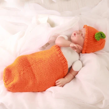 Cute Crochet Newborn Baby Pumpkin Hat Sleeping Bag Photography Props Handmade Fotografia Sac De Couchage Baby Cool D
Cute Crochet Newborn Baby Pumpkin Hat Sleeping Bag Photography Props Handmade Fotografia Sac De Couchage Baby Cool D