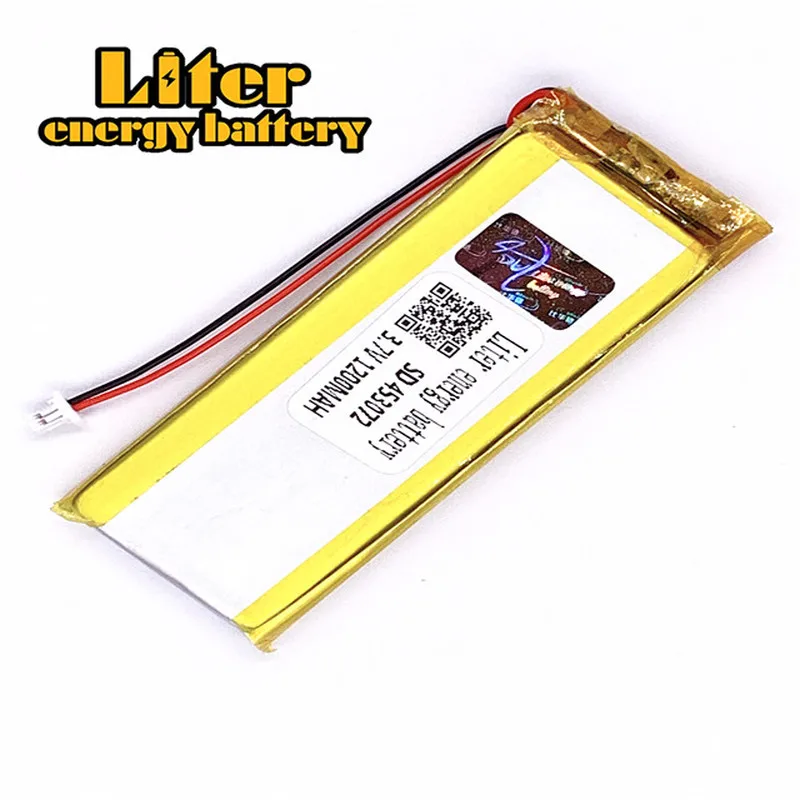 1.0MM 2pin connector 3.7 V 453072 453070 1200mah factory high quality lithium polymer li-ion rechargeable battery lipo battery
1.0MM 2pin connector 3.7 V 453072 453070 1200mah factory high quality lithium polymer li-ion rechargeable battery lipo battery