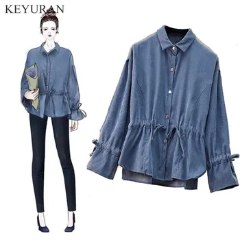 2018 Spirng Autumn New Adjustable Waist Corduroy Women Shirts Solid Color Long Sleeve Loose Ladies Retro Blouse Tops Plus Size
2018 Spirng Autumn New Adjustable Waist Corduroy Women Shirts Solid Color Long Sleeve Loose Ladies Retro Blouse Tops Plus Size