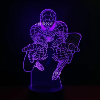 Remote Control Spider-Man 3D Light LED Table Lamp Illusion Night Light 7 Colors Bluetooth Speaker Lamp Battery Powered USB Lamp
Remote Control Spider-Man 3D Light LED Table Lamp Illusion Night Light 7 Colors Bluetooth Speaker Lamp Battery Powered USB Lamp